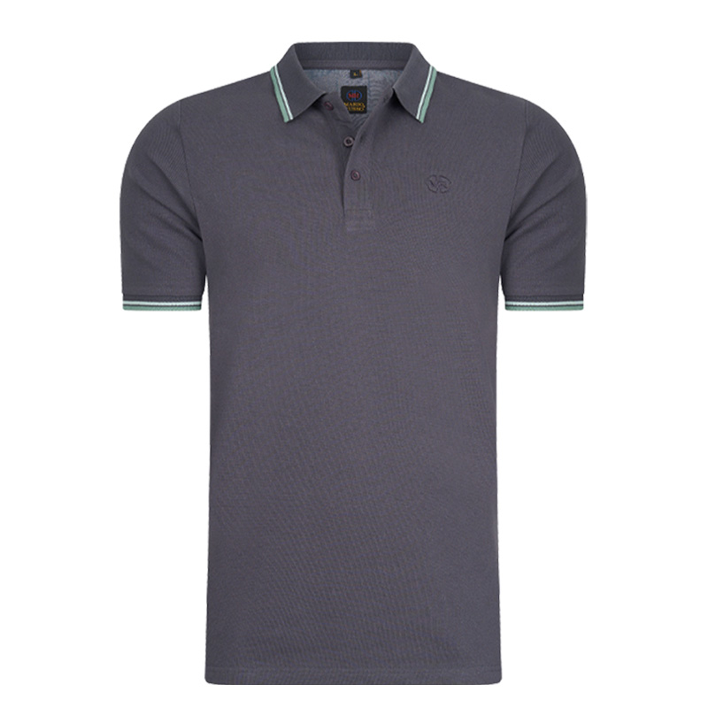 Mario Russo Herenpolo's - Antraciet - XL