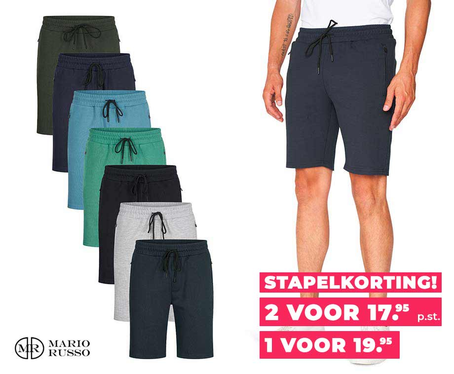 Mario Russo Pique Shorts - Verkrijgbaar In 7 Kleuren! ...